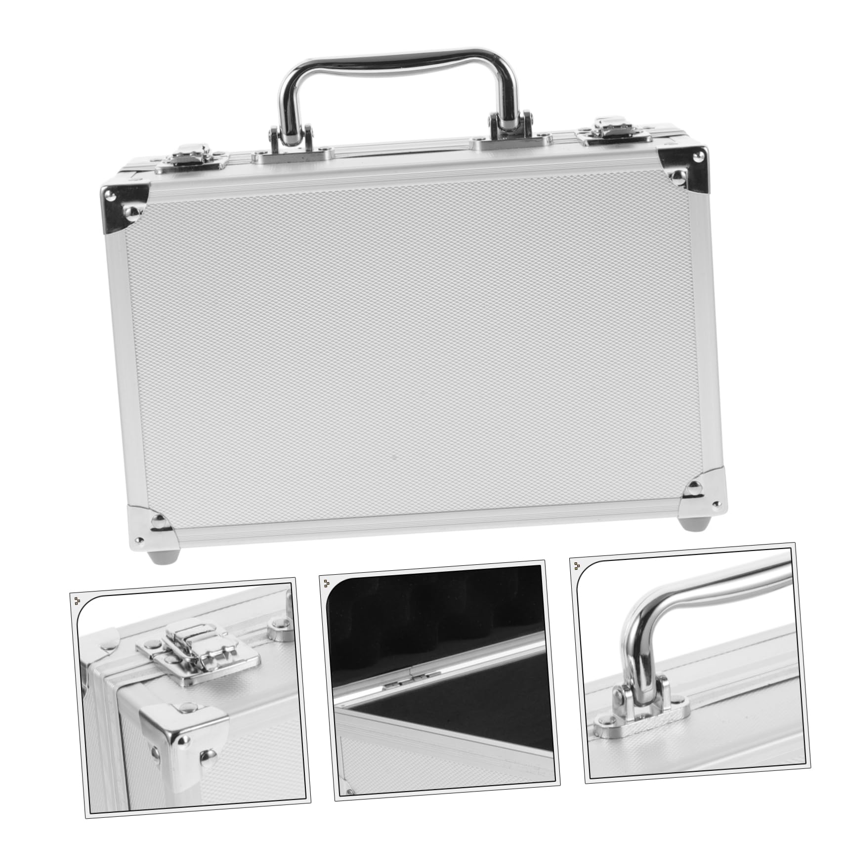 NUOBESTY Boîte à Outils Métallique Portable pour Rangement Étui De Transport Multifonction Coffret Outils Compact