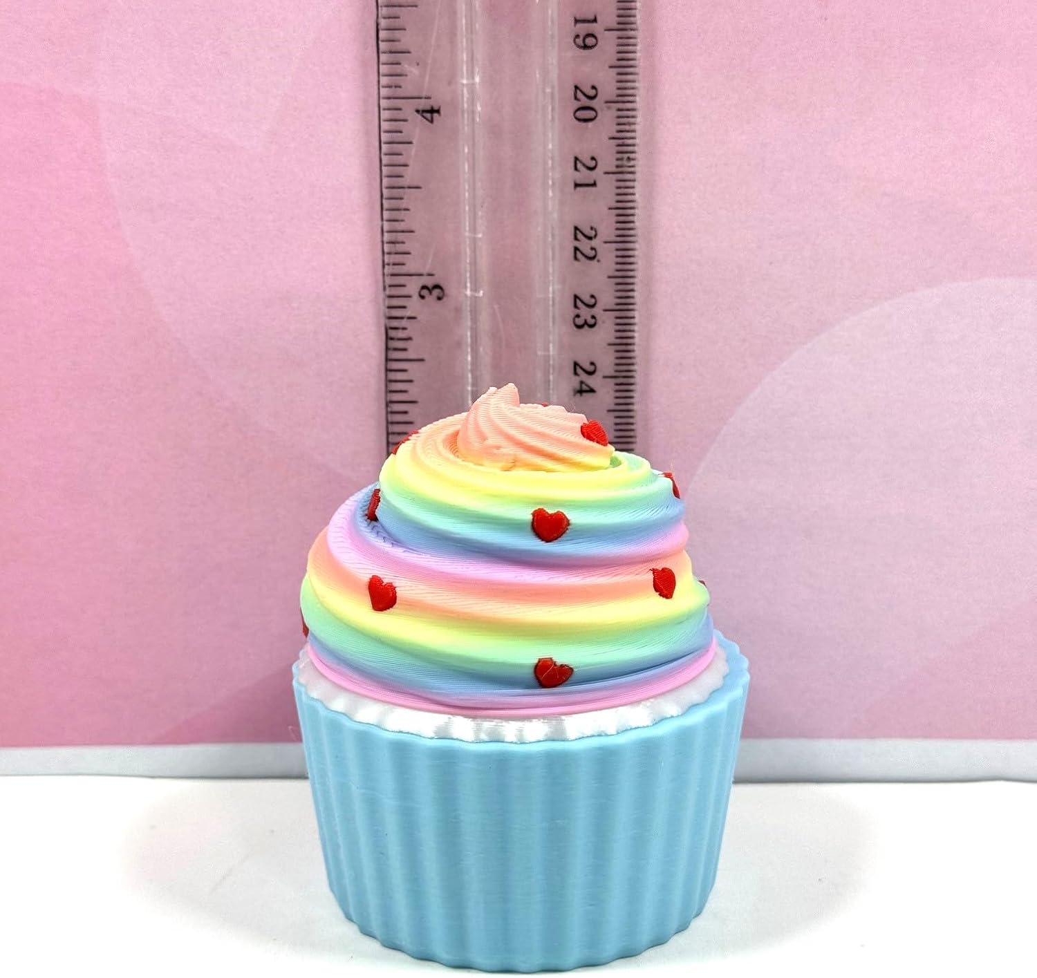 4pcs 3D Printed Articulated Mini Axolotl, 3D Printed Cupcake Container, Colorful Valentines Axolotl Fidget Toy, Mini Axolotl Fidget Toy, Executive Desk Toy, Home Decor MA001-CC-BMAC