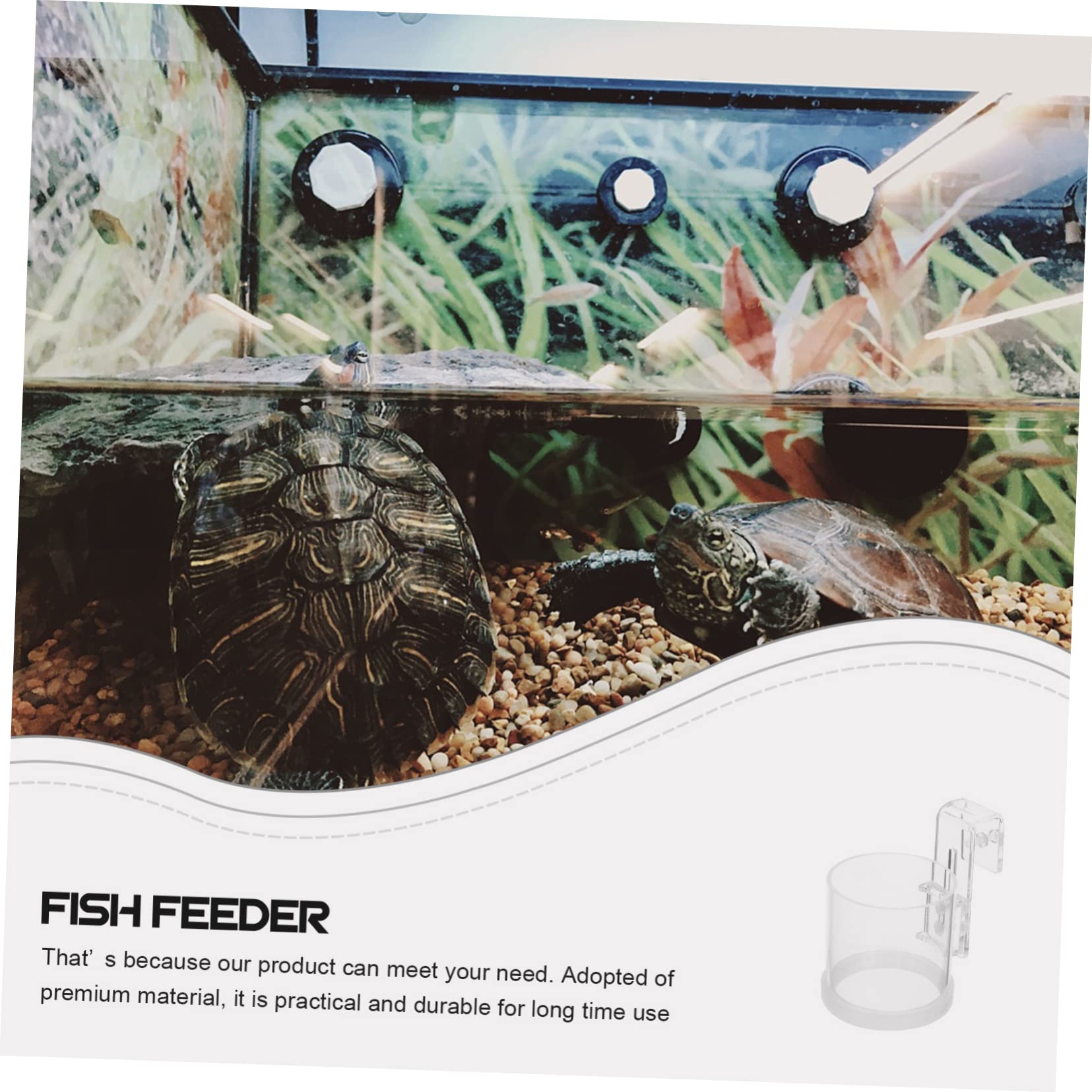 Kisangel 4piezas Alimentador De Peces Acuario Acrílico Anillo De Alimentación Flotante para Comida Escamas para Peces De Agua Dulce Decoración Práctica y Funcional para Tu Acuario