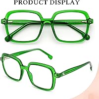 Vista 4 de Gafas de bloqueo de luz azul de gran tamaño para mujeres y hombres, gafas de computadora y juegos con marco cuadrado, antirreflejantes y UV RF6215