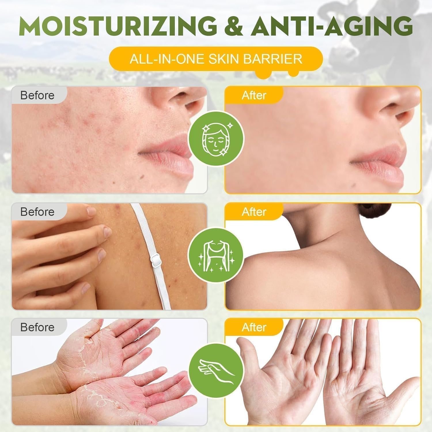 Beef Tallow for Skin,Organic Whipped Beef Tallow Face Moisturizer with Raw Honey and Beeswax,Natural Grass Fed Tallow and Honey Balm,Moisturizer for Face,Body (Unscented) - Image 3