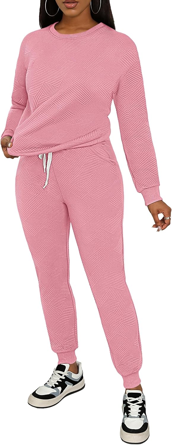 AOMONI Track Suits for Women Set Sweatsuit Sets 2 Piece Long Sleeve Outfits Jogger Sets Pullover with Pockets