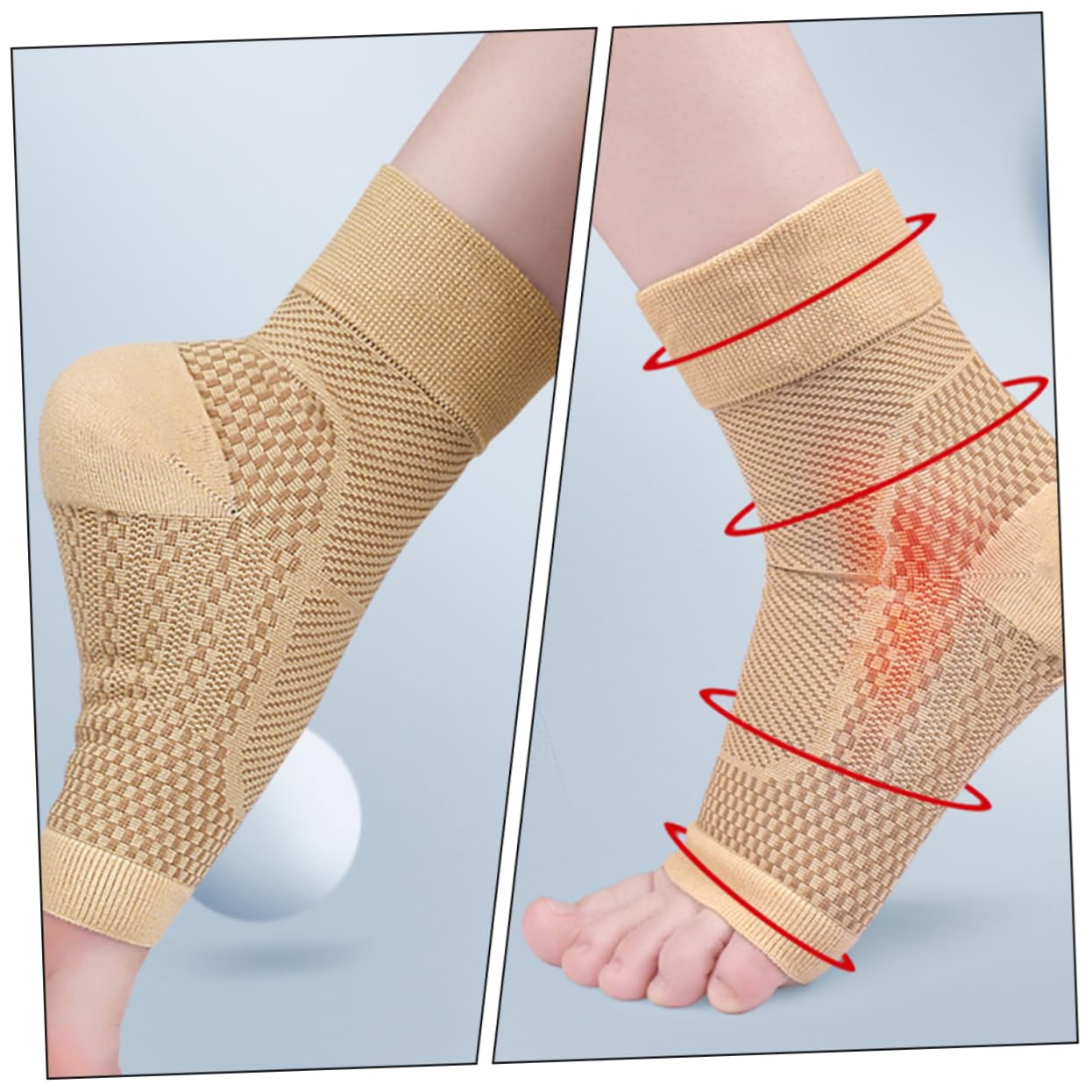 minkissy Compression Socks Women Ankle Compression Sleeve Foot Brace Ankle Support Compression Socks