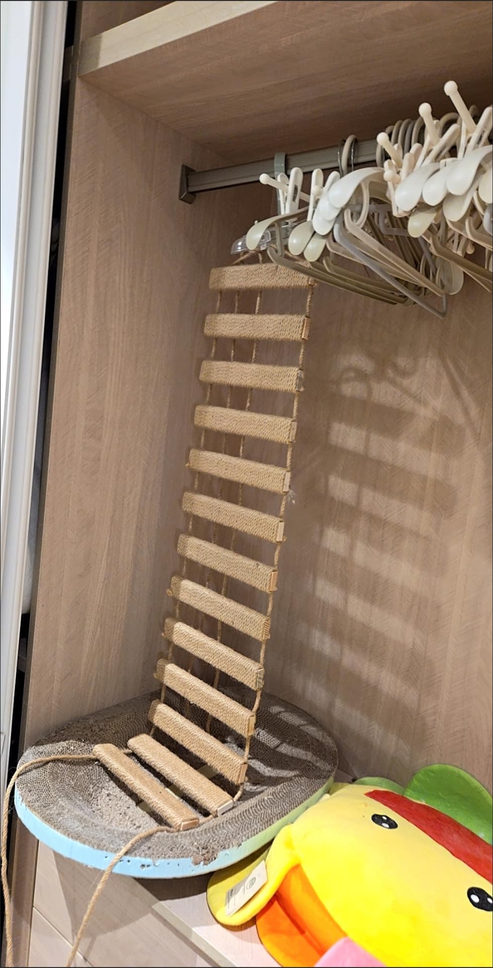 Puente de Cuerda para Gato – Escalera de sisal para Escalar, Juguete Interactivo, Muebles compactos para Gatos y Gatitos, Uso Interior o Exterior