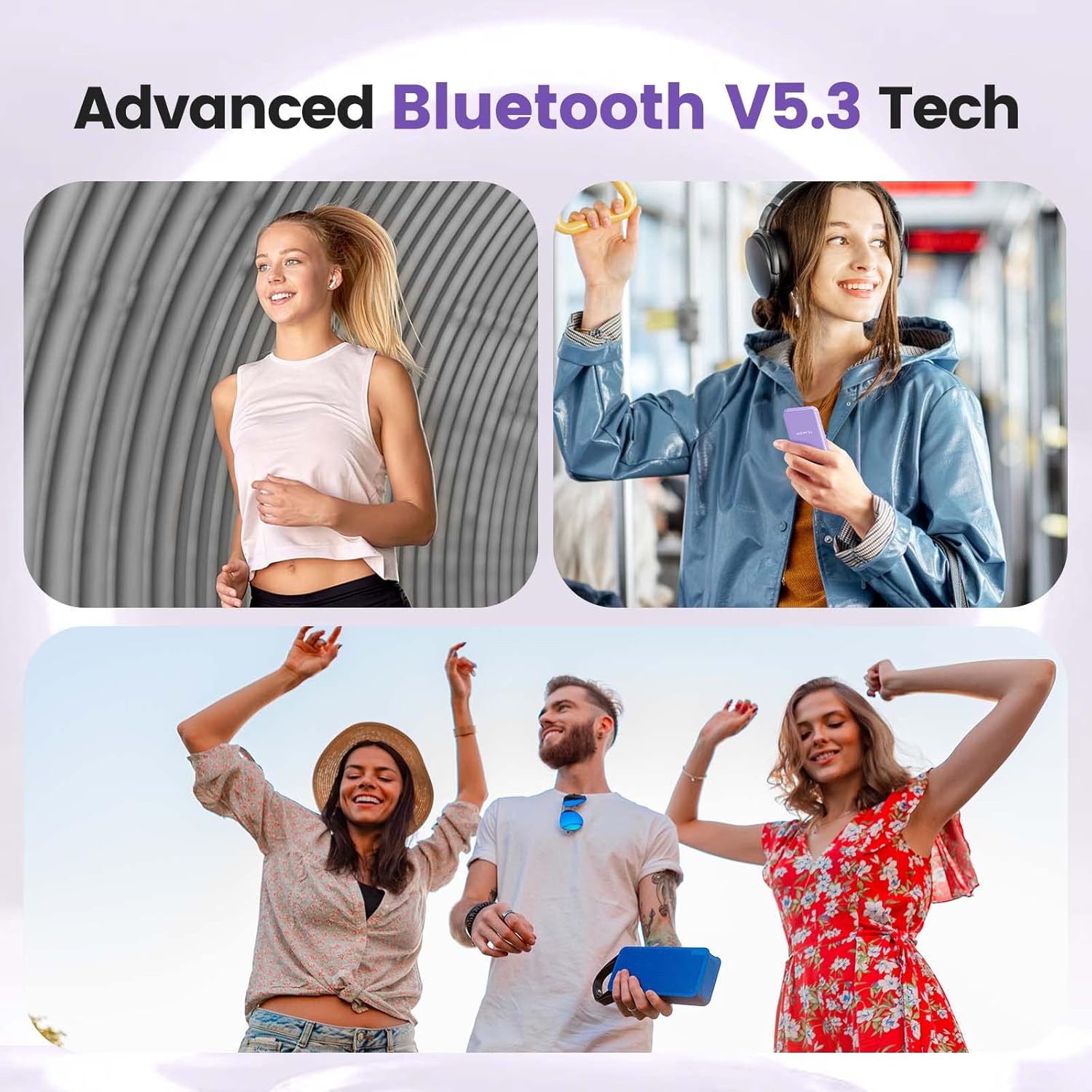 32GB MP3 Player with Bluetooth 5.3, AGPTEK A09X 2.4" Screen Portable Music Player with Speaker Lossless Sound with FM Radio, Voice Recorder, Supports up to 128GB, Purple - Image 8