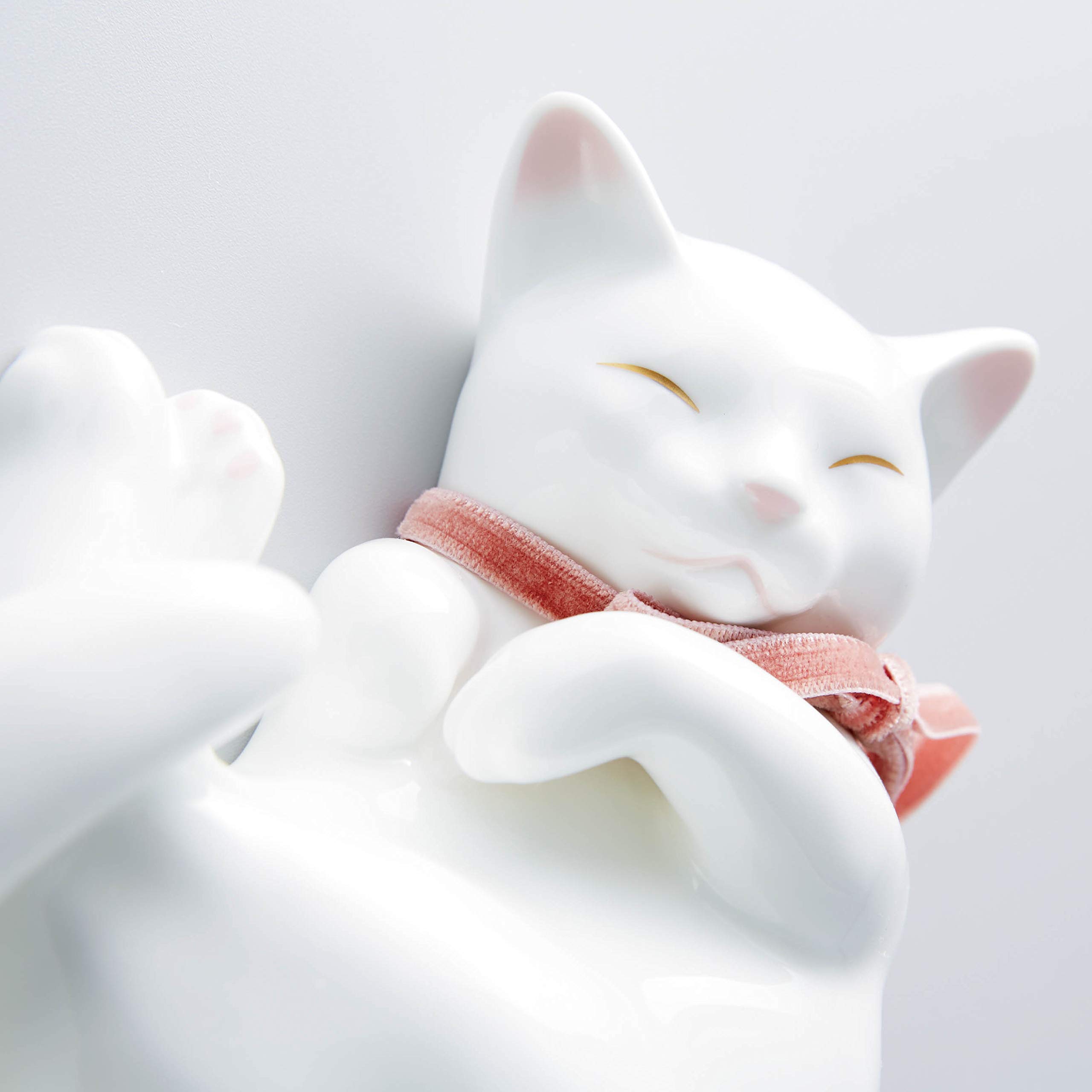 Amazon.co.jp: Noritake ノリタケ 置物 高さ約55cm・幅約20cm 猫