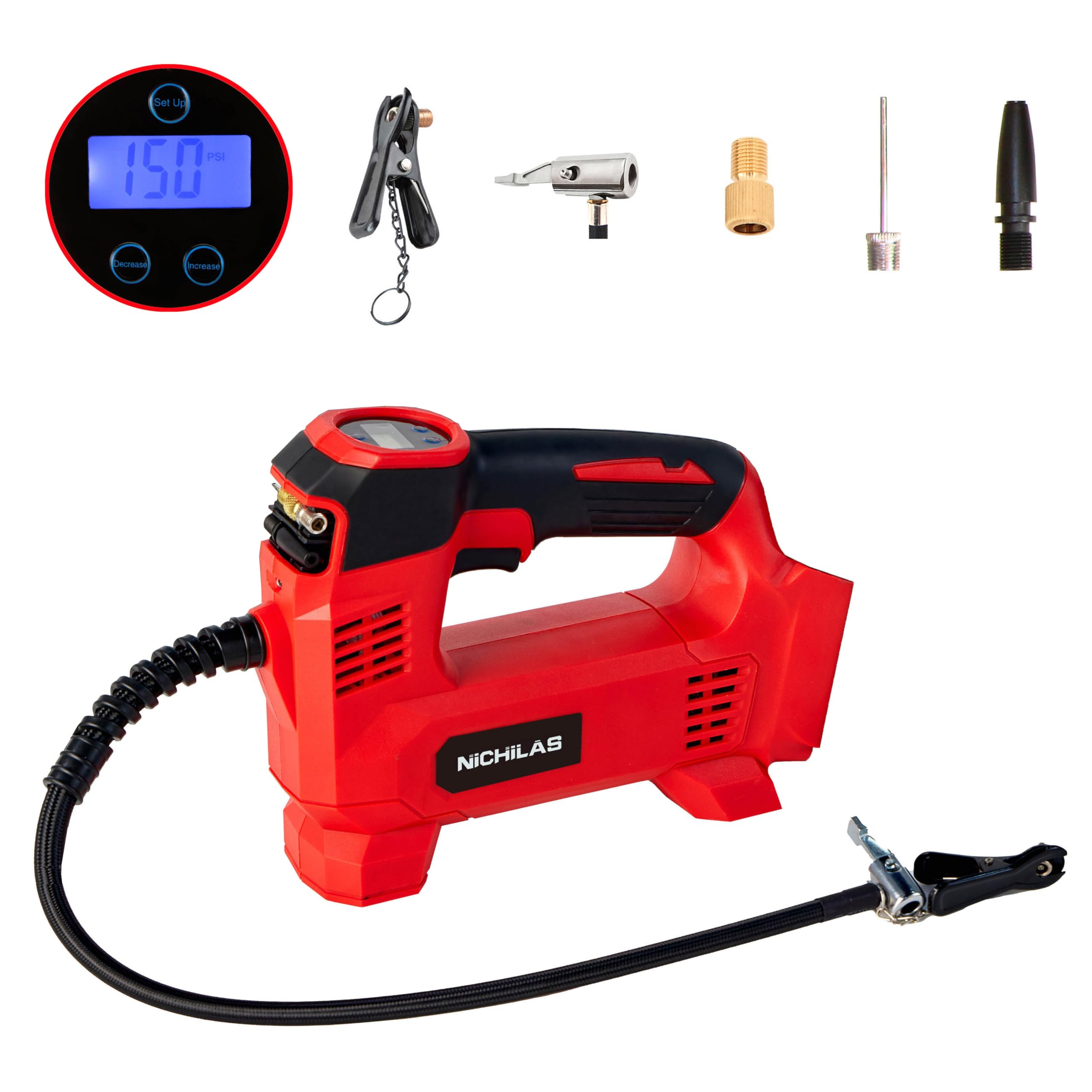 Amazon.com: Nichilas Tire Inflator Compatible with Milwaukee M18