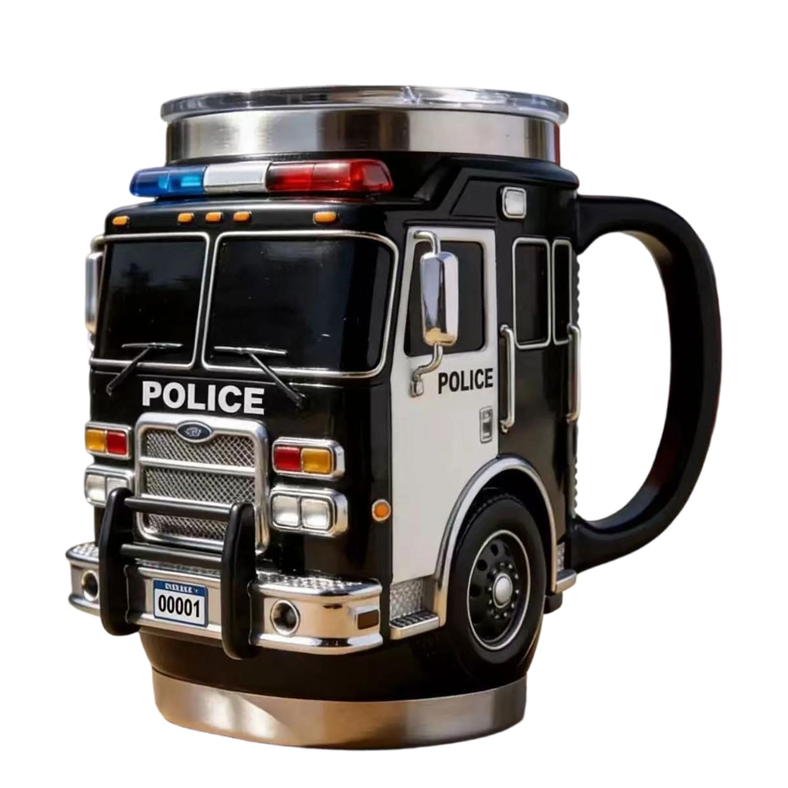 Qusinfc Entertaining Stainless Steel Drinking Mug for Coffee Lover Heat Cold Resistant Tea Cup Fathers Individualized Drinkware
