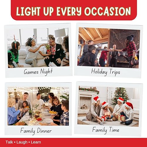 Miniatura 6 de WORD TEASERS Santa's Secrets - Juego de preguntas familiares con tarjetas de conversación de vacaciones y juego de fiesta, 150 cartas de trivia