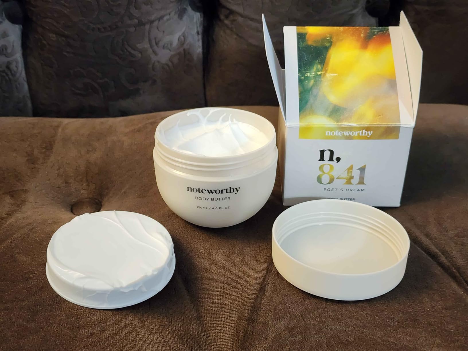 Noteworthy n,841 Poet’s Dream Body Butter – Lemon, Bergamot & Cedarwood | Ultra-Rich Hydrating Body Cream for Silky, Soft Skin | Fast-Absorbing Moisturizer