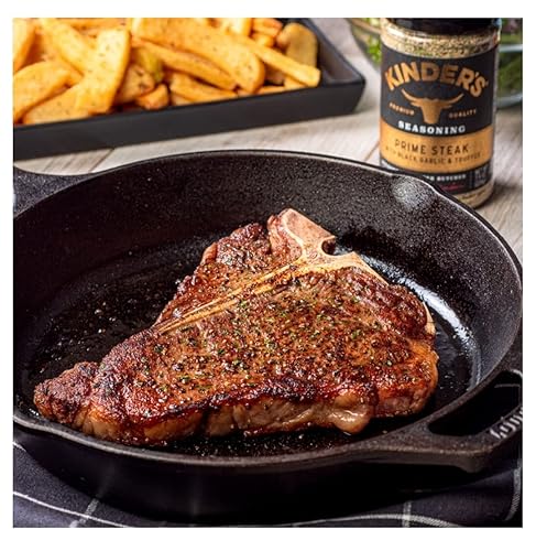 Miniatura 9 de Kinder's Prime - Filete con ajo negro y trufa (7.9 onzas) y cebolla caramelizada para hamburguesa (7.9 onzas) con bolígrafo Bryant Desai Supplies