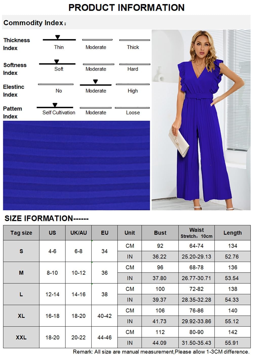 Mono De Verano para Mujer, Mono De Gasa Negra con Escote En V, Sin Mangas, con Volantes Y Cinturón, Mono Palazzo De Pierna Ancha, Informal, Elegante, para Bodas, Vacaciones, Uso Diario, P