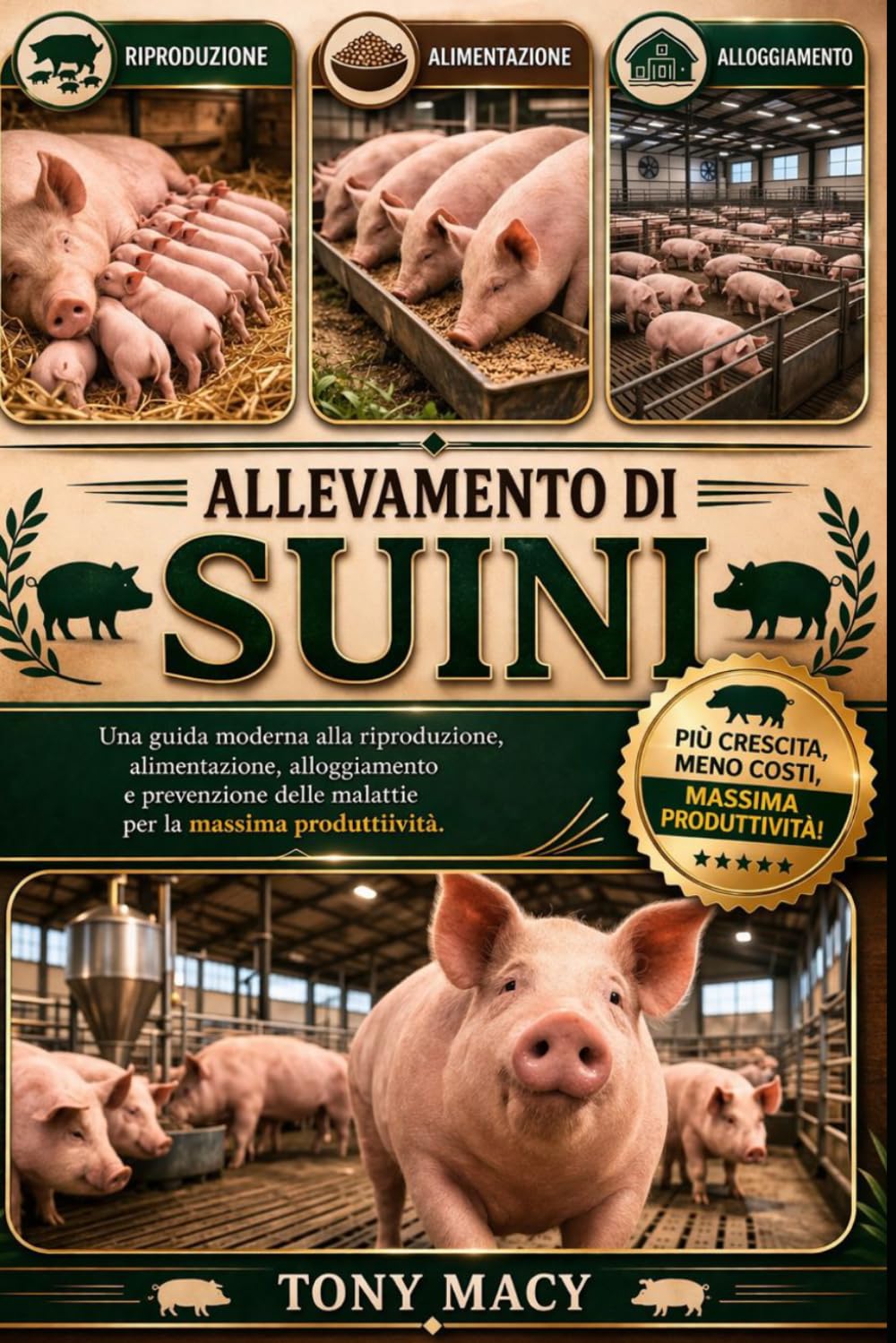ALLEVAMENTO DI SUINI: Una guida moderna alla riproduzione, alimentazione, alloggiamento e prevenzione delle malattie per la massima produttività.