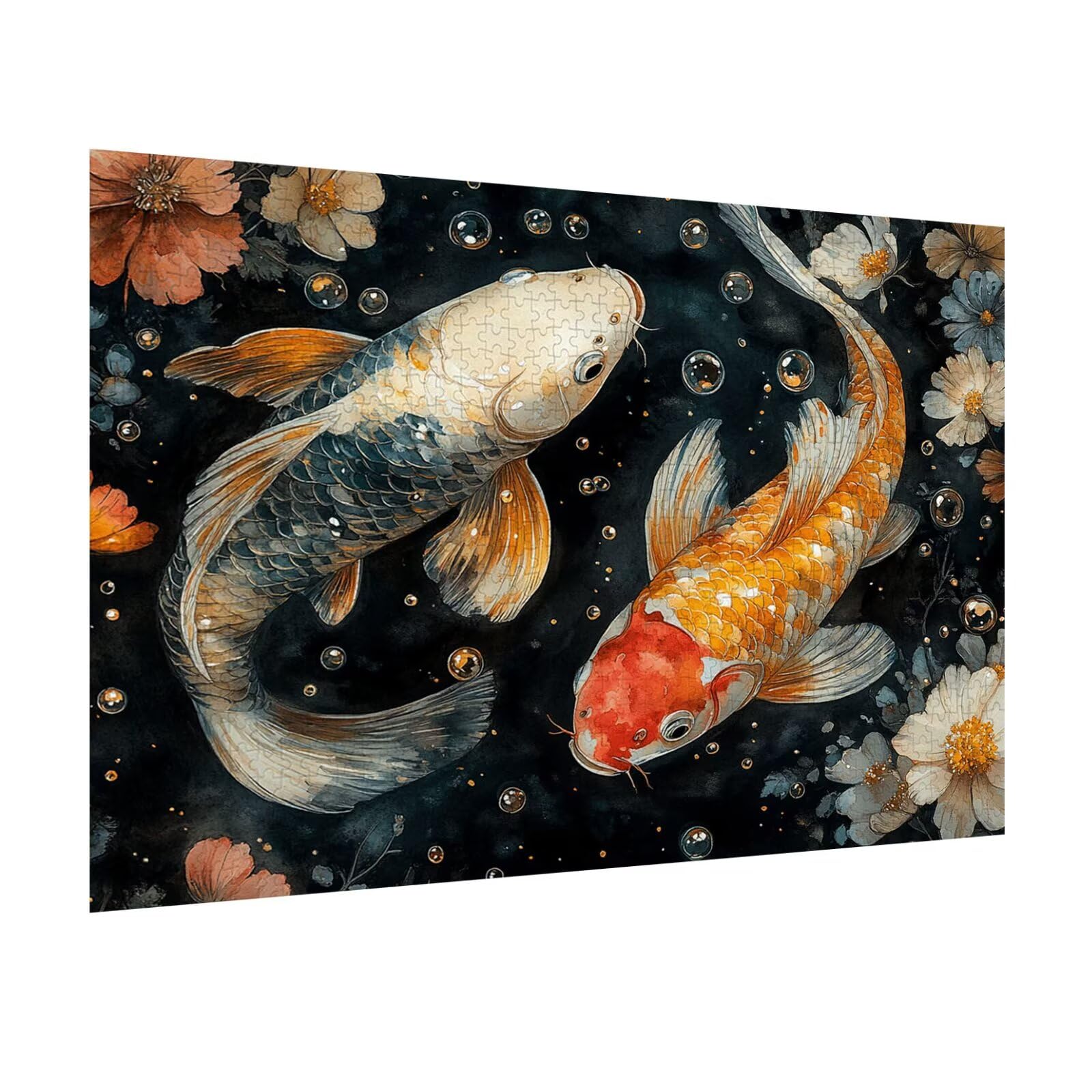 Puzzle 1500 sztuk Koi Trudne drewniane puzzle, n-347