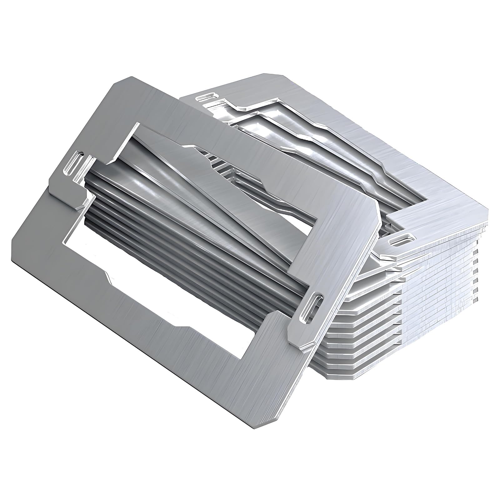 Zbiianxer Silver 10Pcs Stainless Steel Electrical Outlet Leveling Shims Metal Outlet Spacers Receptacle Spacer Leveler Enduring Receptacle Spacer Leveler