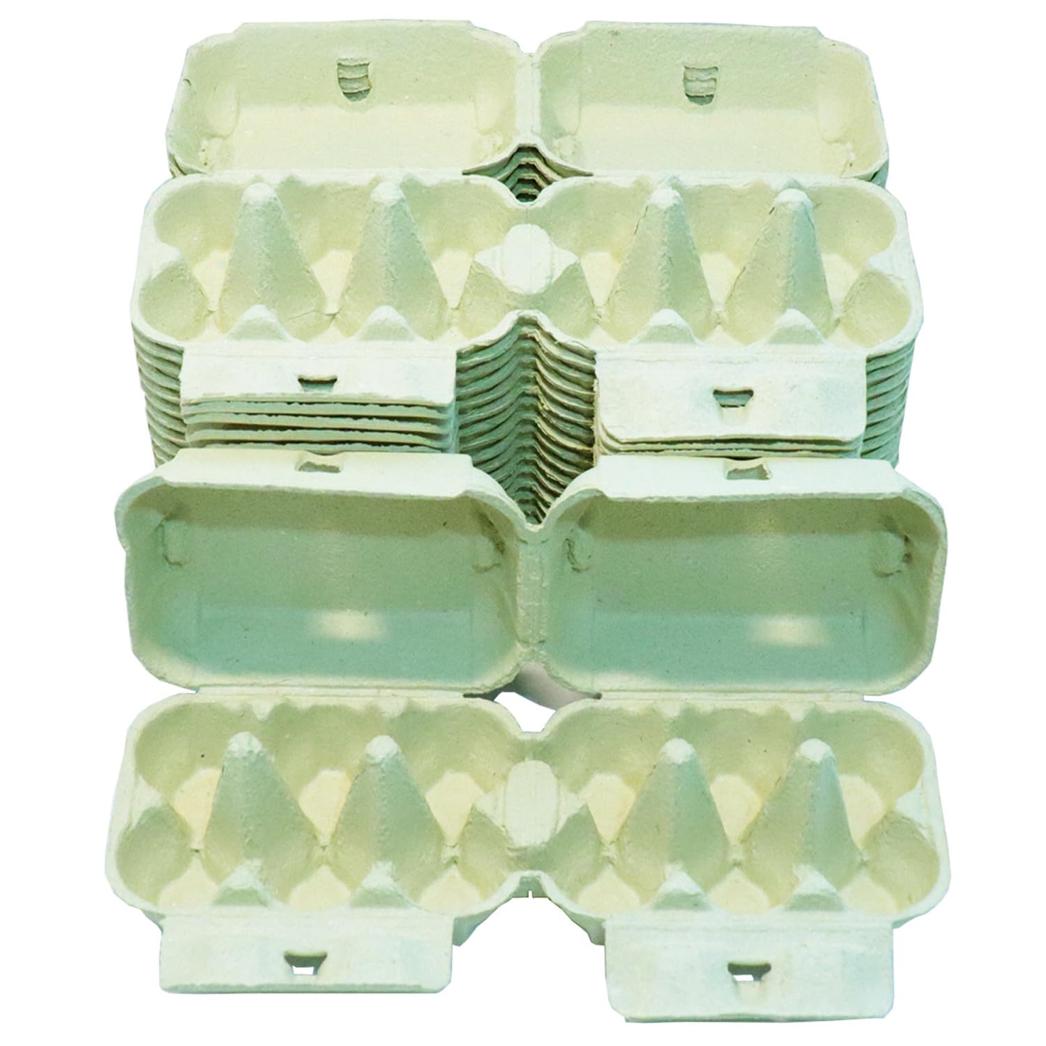Homecentre Yellow Home Centre Egg Boxes Trays 40 Pieces, Holds 6 Eggs, Recyclable,
