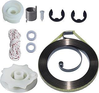 Atunee Recoil Pulley Starter Kit for Poulan PP4218 PP4620AV PPB4018 SM4218AV Chainsaws Replace 530071966 with E-Clip Rope Spring Bolt Washer