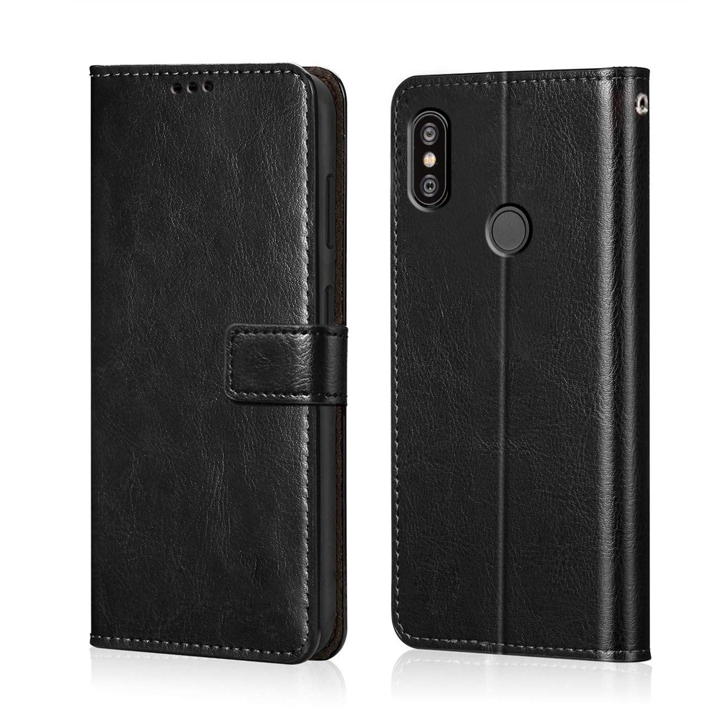 WOW IMAGINE Shock Proof Flip Case Back Cover for Xiaomi Mi Redmi Y2 (Flexible | Leather Finish | Card Pockets Wallet & Stand | Black) (B07P2YRKMW) Amazon Price History, Amazon Price Tracker