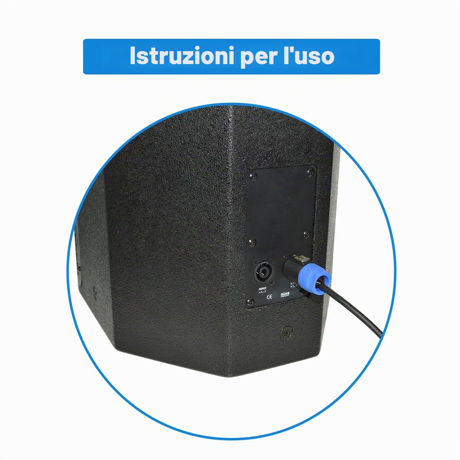 Connettore Speakon, Spina Speakon Twist Lock Spina Altoparlante 4 poli, connettore nl4 compatibile con Speakon NL4MPR, NL4FC, NA4LJ, NL4MP, NL4FX, NL4 & NL2 Series, NL2FC (25 pacchetti)