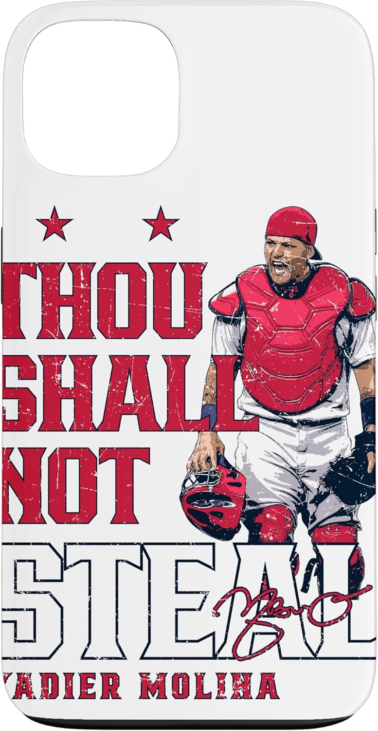 Thou Shall Not Steal Yadier Molina St Louis MLBPA Case for iPhone 13