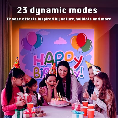 Miniatura 5 de dalattin Luces LED para dormitorio de 400 pies, tira de iluminación LED de 24 V con control remoto por infrarrojosaplicación Bluetooth,