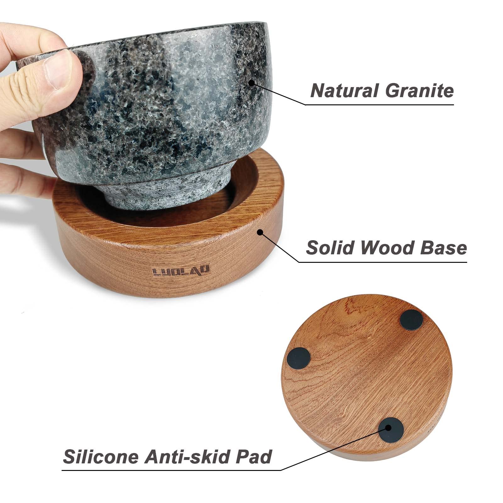 Amazon.co.jp: LUOLAO 大型すり鉢とすりこぎセット 2カップ容量 重みの