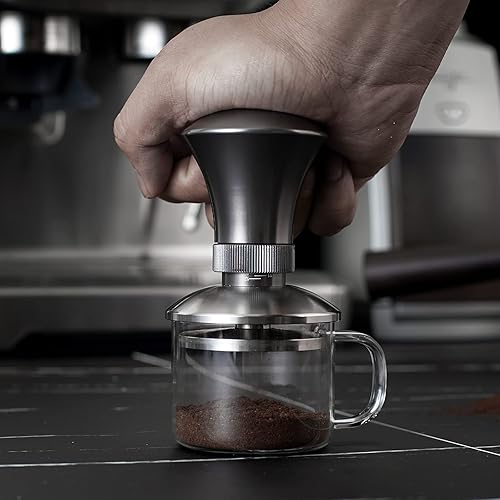 Miniatura 3 de CrossCreek Manipulador de espresso de 2.283 in Profundidad ajustable Se adapta a todos los portafiltros de espresso de 2.283 in