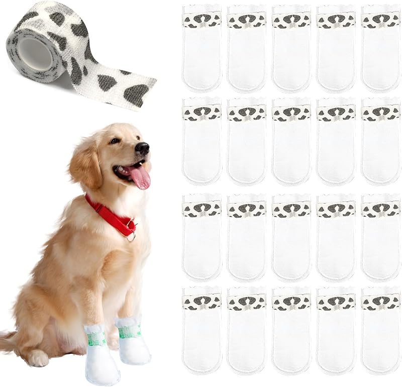 Protetores de Patas Descartáveis para Cães em Tecido Não Tecido ziyue DB01, Pacote com 20