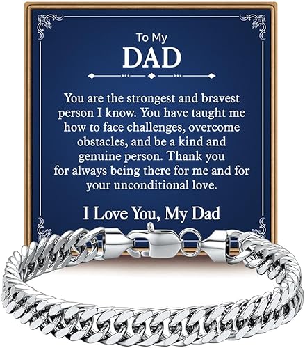 IEFLIFE Dad Gifts - Dad Bracelet Gifts for Men from Daughter Son, Fathers Day Bi