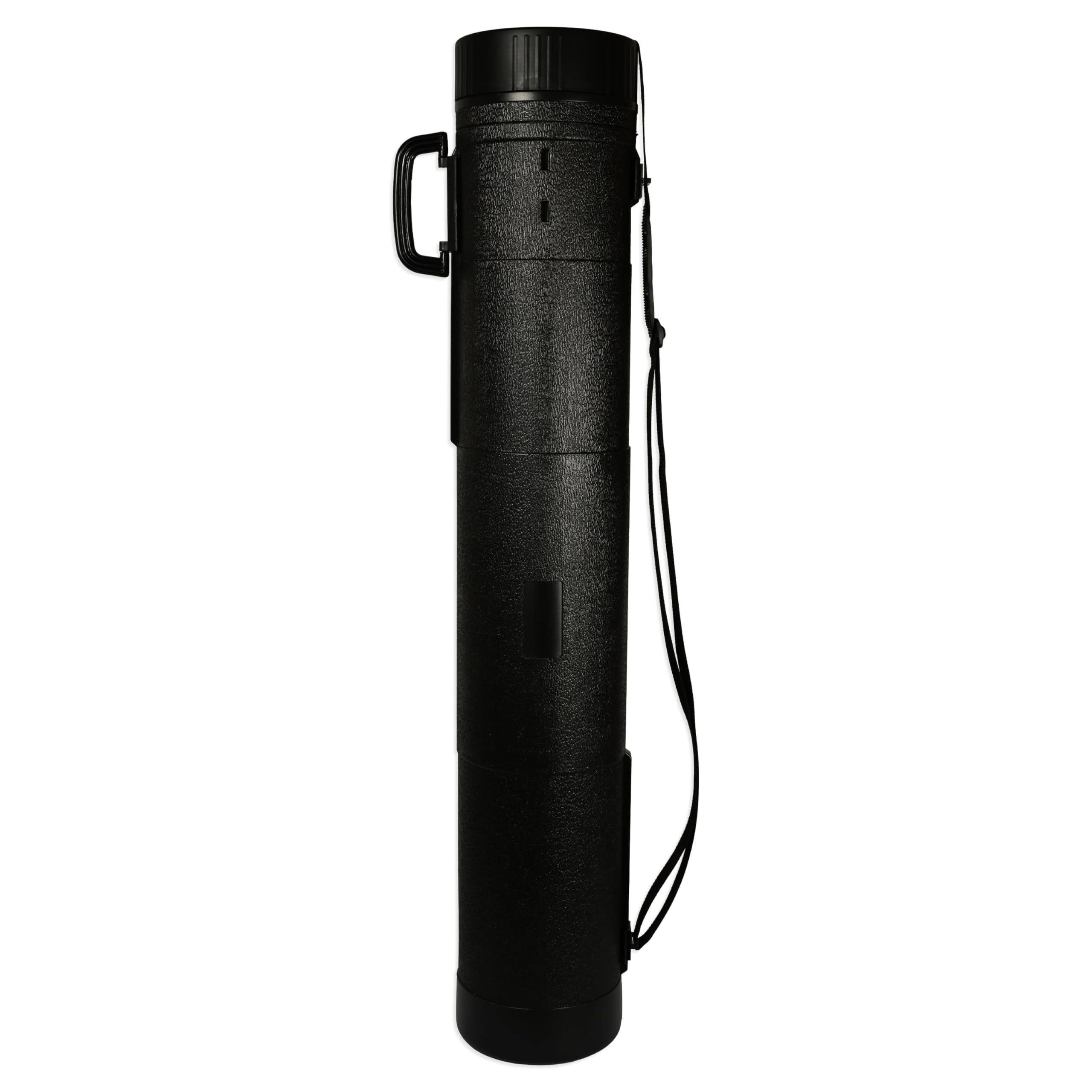 ARTMATE Extendable Draft Tube, Size 108cm Extend up to 180cm, Diameter 17cm, Easy to Carry with Handle and Strap, Telescoping Portable Storage Tube with Cap, Black Color-JIGNAM907BK