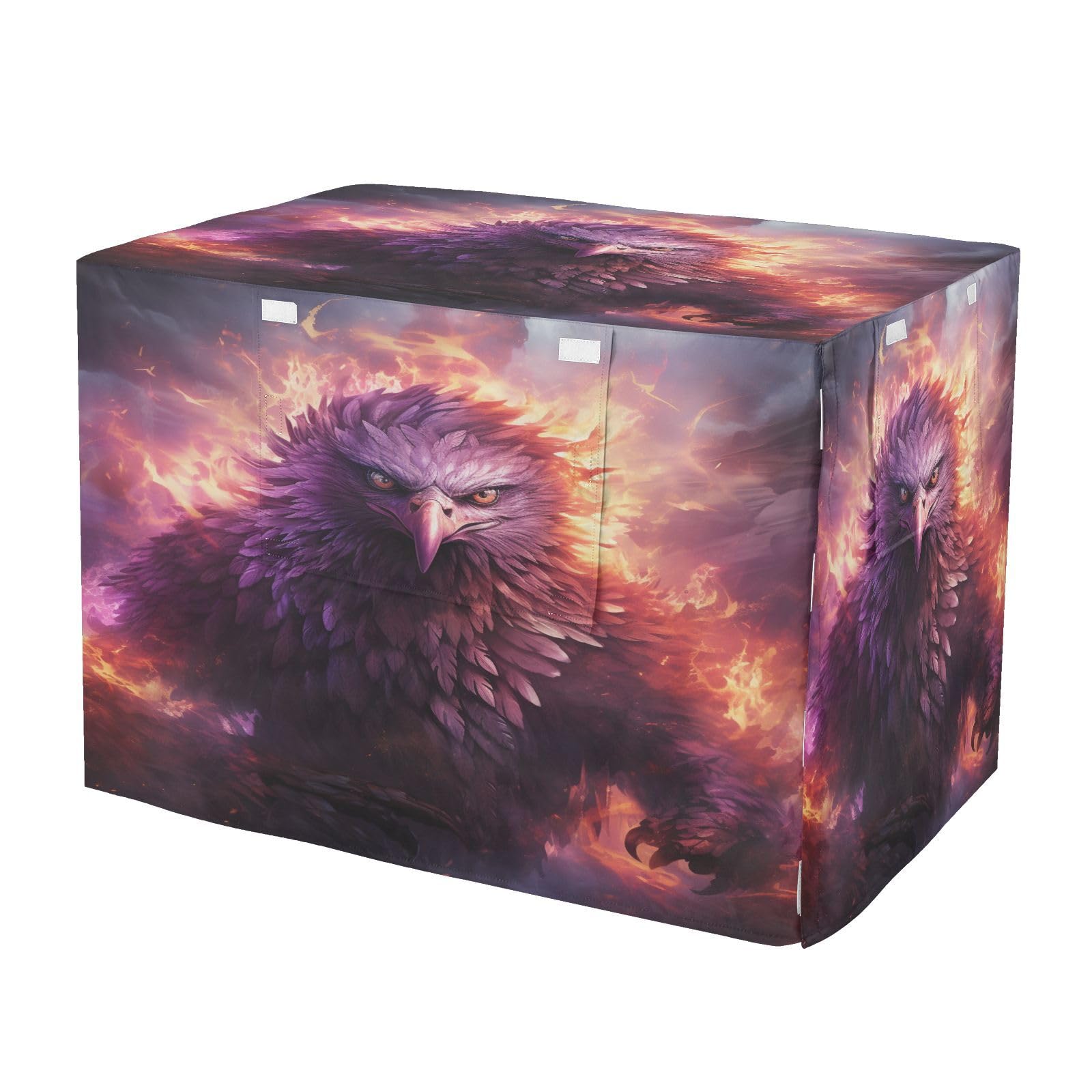 Protection de cage pour chien extérieur imperméable feu violet hibou