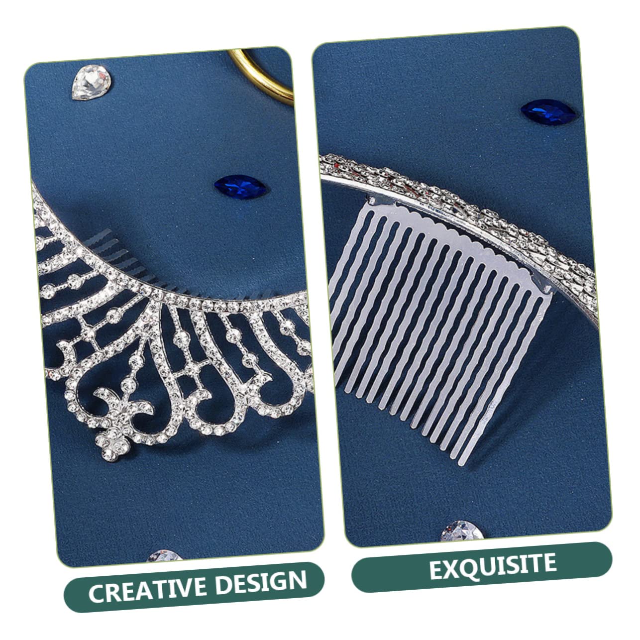 DOITOOL 5 Stück Haarschmuck Für Hochzeiten Braut-haarkamm Seitlicher Haarkamm Clip Stilvoller Kopfschmuck Krone Geeignet Für Haartypen