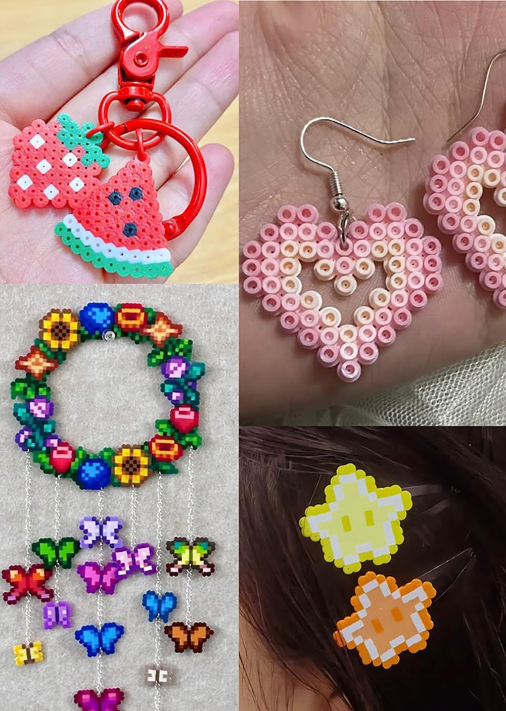 2.6MM Mini Fuse Melty Beads Kit 36000PCS Multicolored DIY Craft Set for Pixel Art (72)