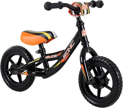 Sonic Glide boys Balance Bike, Orange 