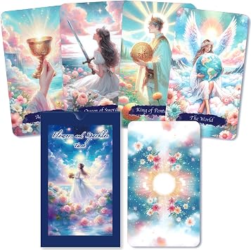 Authorized Import Limited QuantityFlowers and Sparkles Tarot Card Aurora Flowers Tarot Tarot Cards
