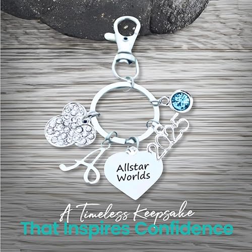 Miniatura 3 de Infinity Collection - Personalized 2025 Allstar Cheer Zipper Pull Keychain - Cheerleader Gift, Keychain for All Star Worlds & D2 Summit Participants