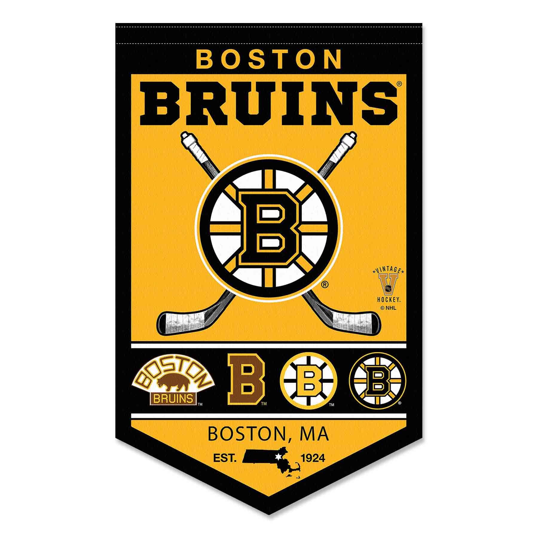 Boston Bruins Heritage History Banner Pennant