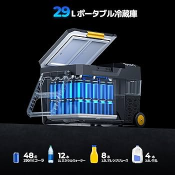 ポータブル冷蔵庫 ポータブル 冷蔵 冷凍庫 40L 熱中症 対策 車載 2室 2層 独立 大