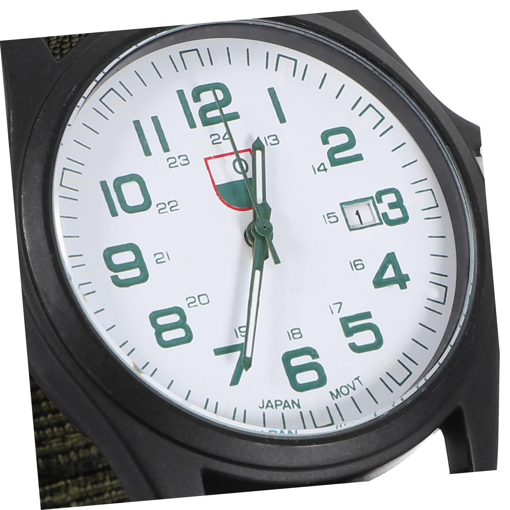 ifundom Orologio Militare da Uomo al Quarzo Cinturino in Nailon Verde, Calendario e Design Creativo, Orologio Sportivo Puntuale per Uso Quotidiano