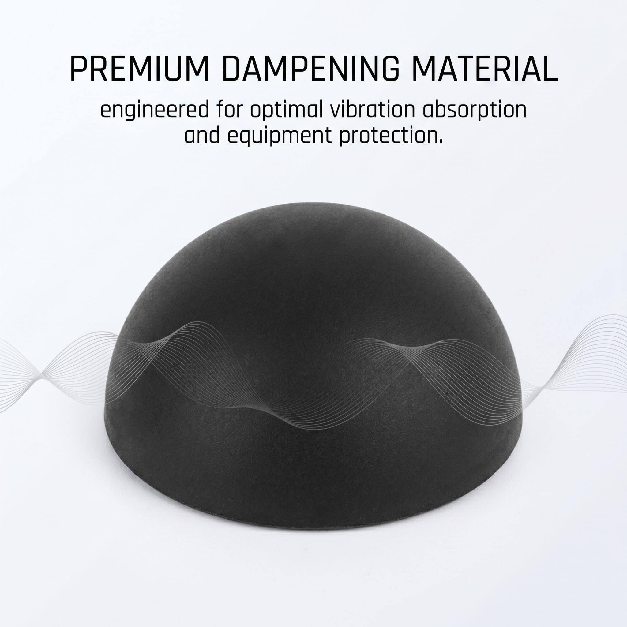 Piedini Antivibrazione in Silicone 18x10mm Autoadesivi, Paraurti Emisferici per Mobili, Protezione Antiurto (Nero)