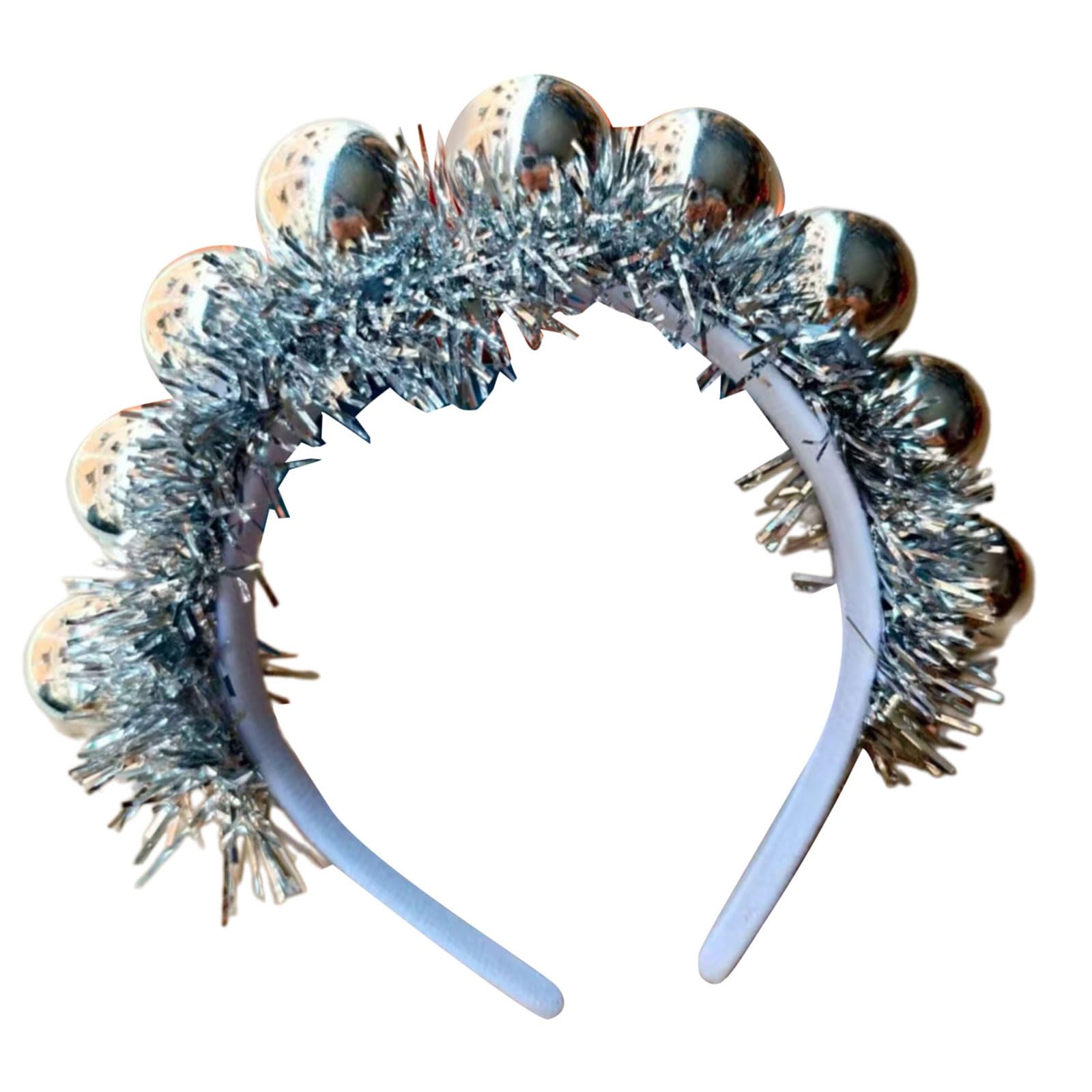 YUXITA Christmas Hair Clip Hairband Festival Accessory Themed Event Party Headdress Photo Props For Women