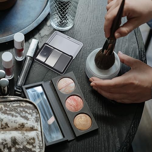 1pc Blush Storage Box Refillable Blusher Container Eyeshadow Container Travel Makeup Plate Makeup Supplies Eyeshadow Case Diy Blusher Container Refillable Lipstick Container