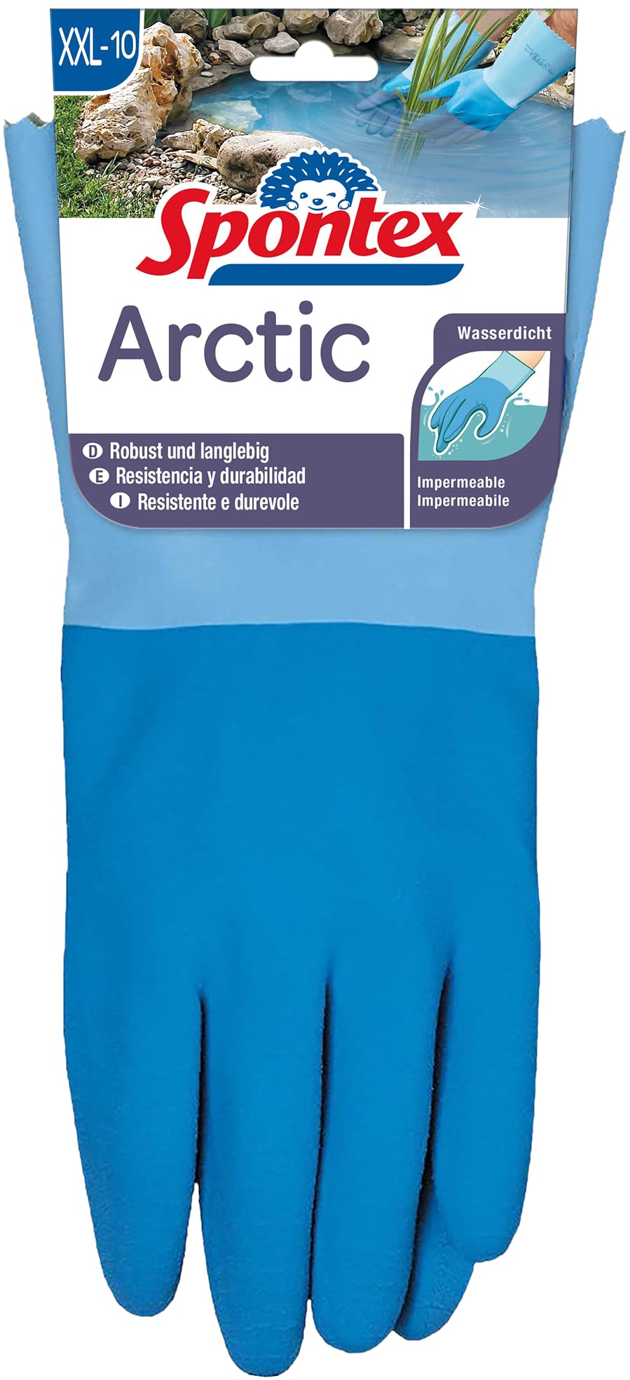Spontex 12130050 Guanti Da Giardino Tipo 5 - Rivestiti In Latex, Isolanti, Taglia 10-10,5