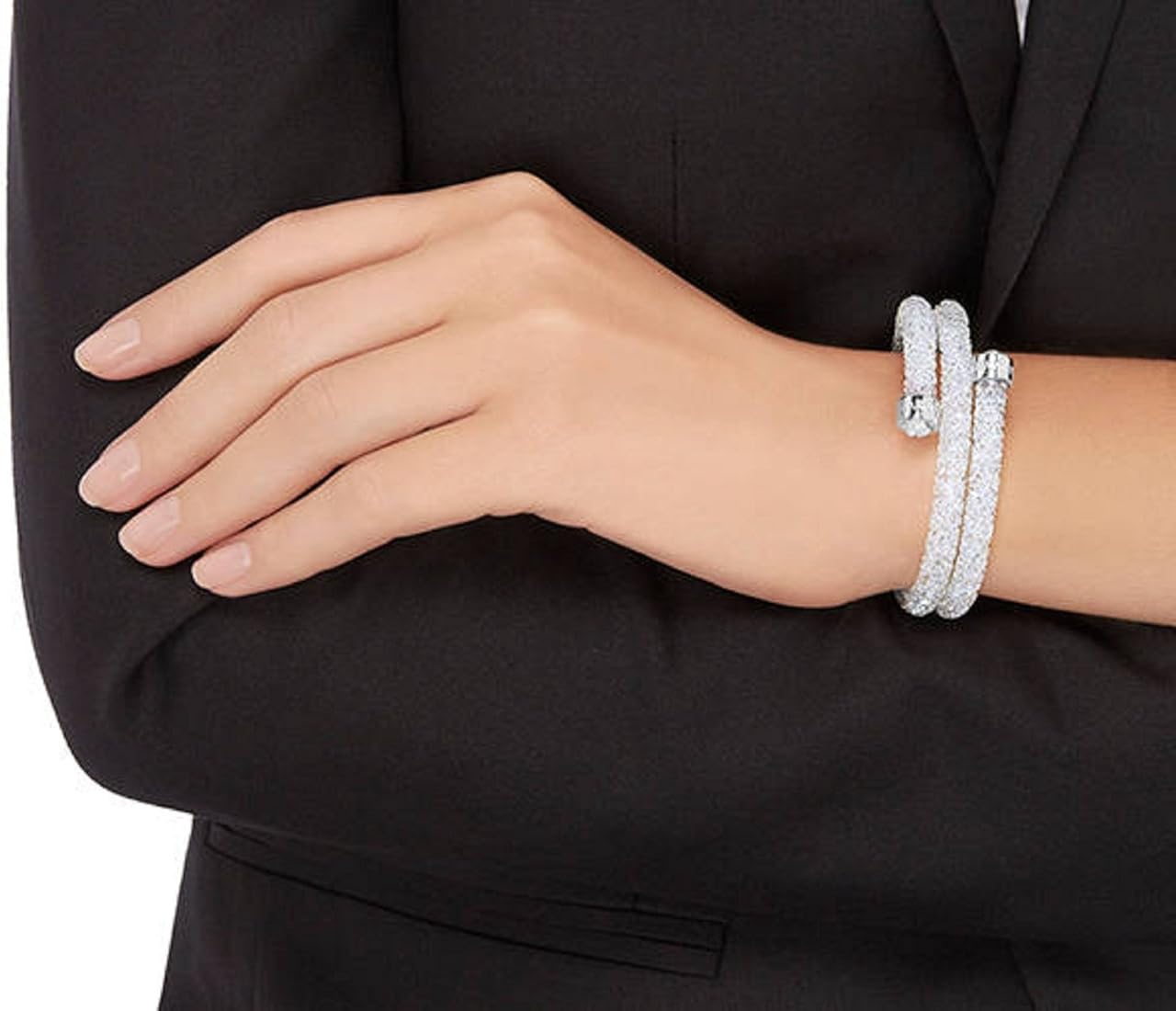 Swarovski crystaldust bracelet white Clearance
