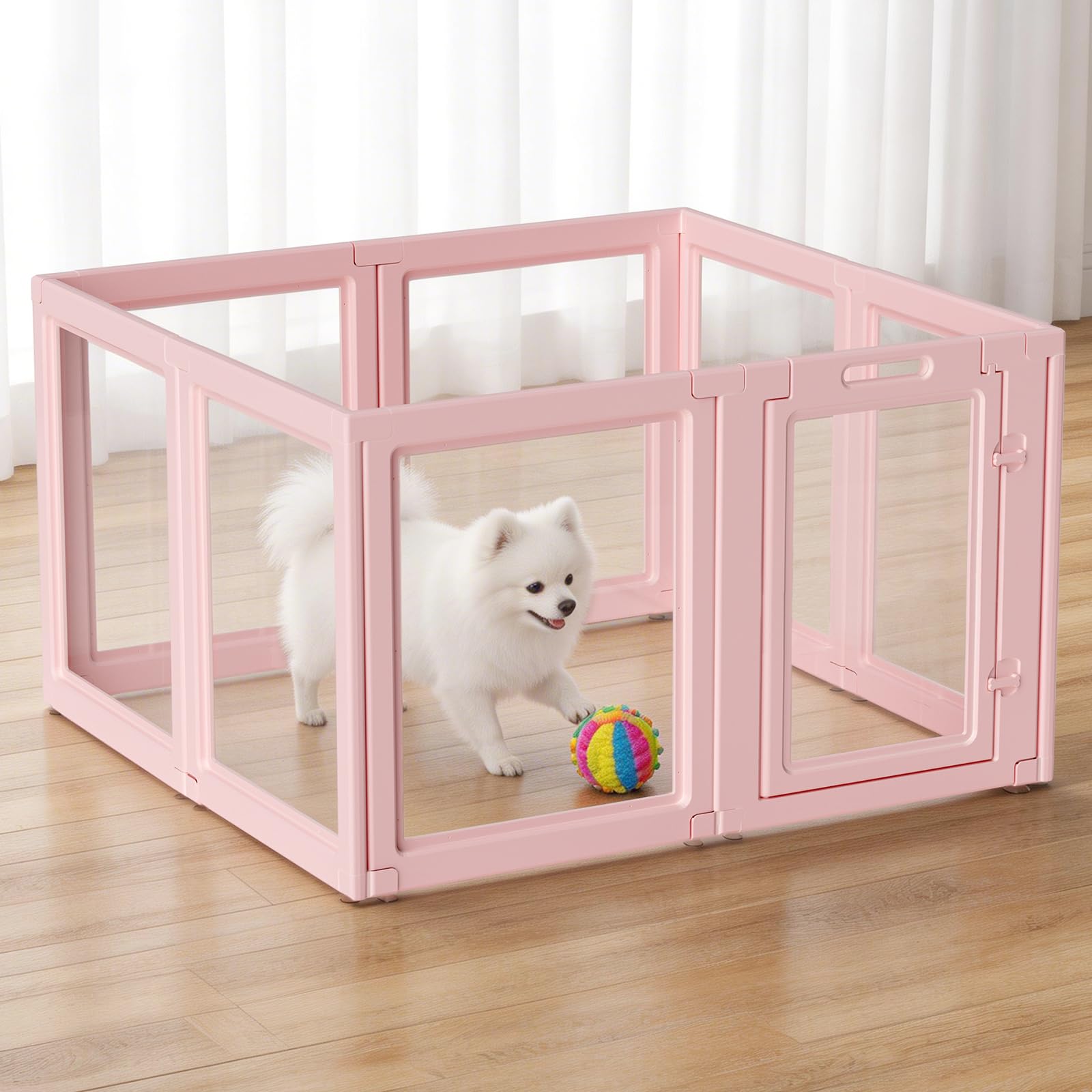 Amazon.com: Acrylic Dog Playpen Indoor, LoveTail Puppy Playpen