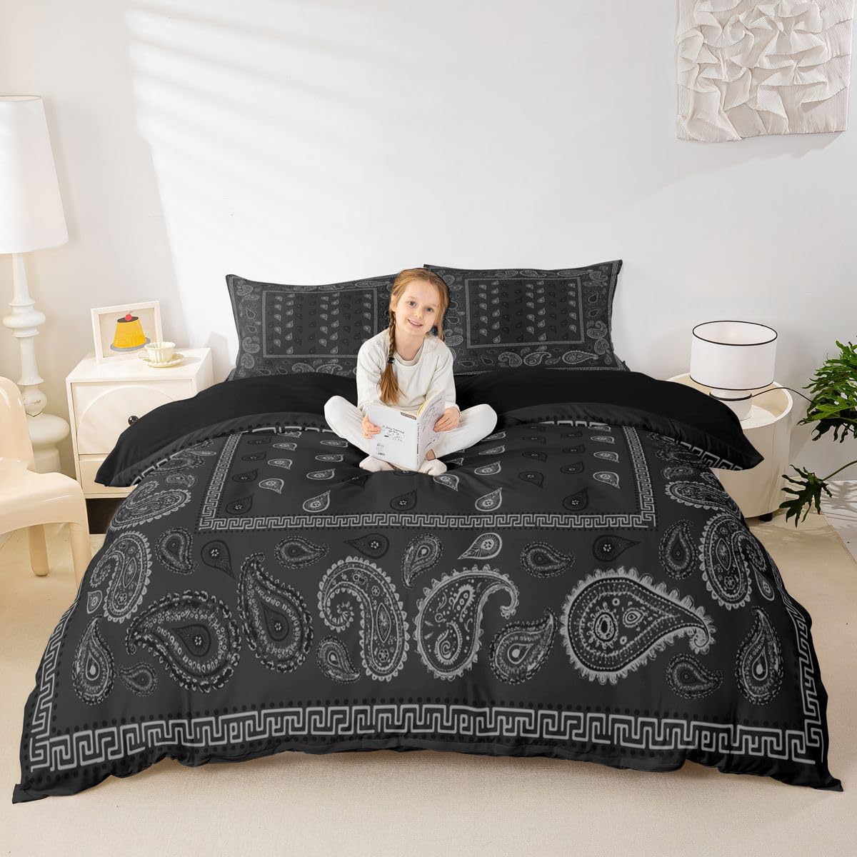 Parure de lit bohème Manfei pour transformer une chambre d'enfant ou d'ado sans travaux