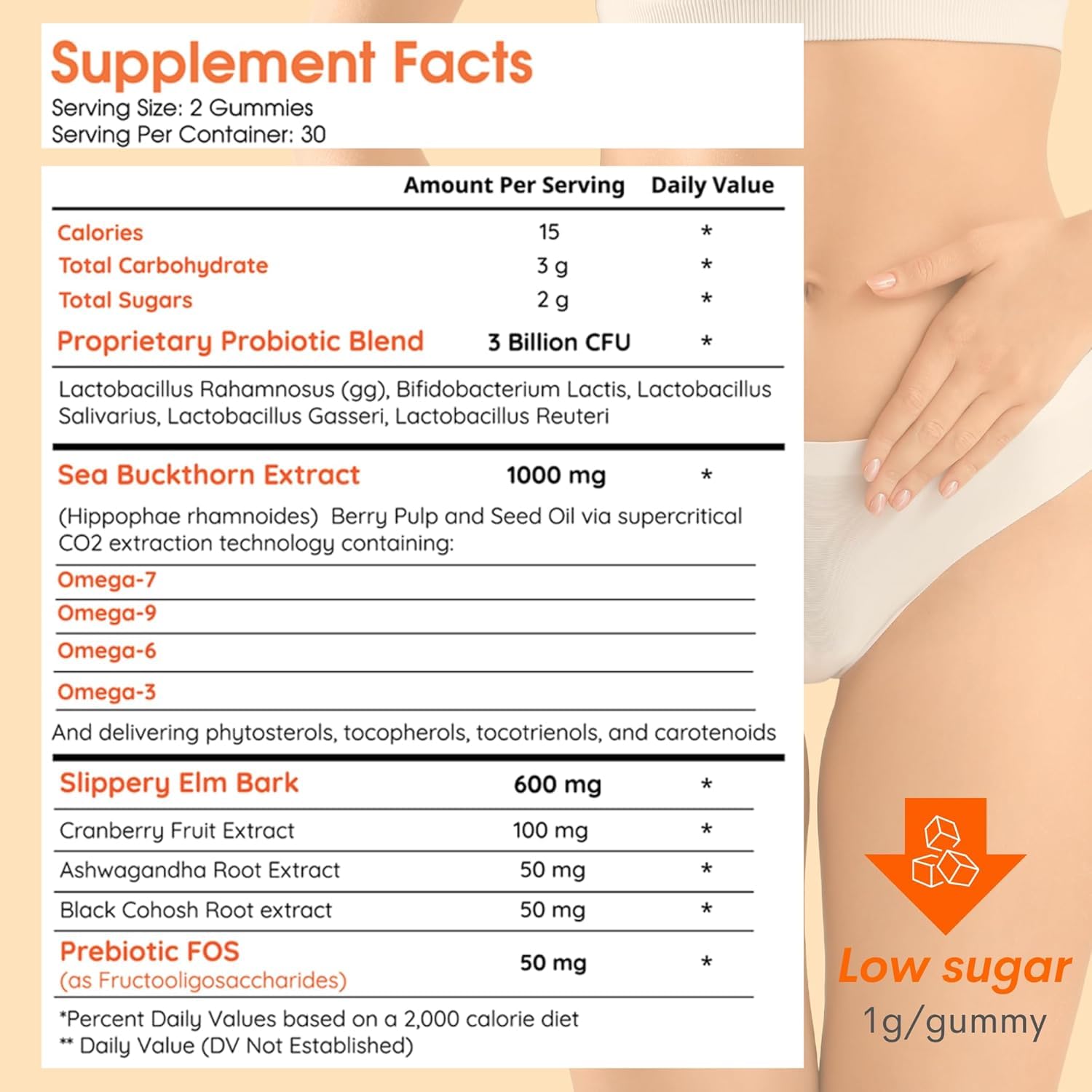 Intimate Moisture with Slippery Elm Bark & Omega 6, 7-100% Vegan, Glutain Free - 5