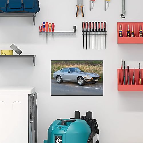 Miniatura 4 de Blessed Posters Datsun 240Z - Póster de pared  Impresión retro japonesa de coche para oficina, dormitorio o guarida  Decoración elegante para