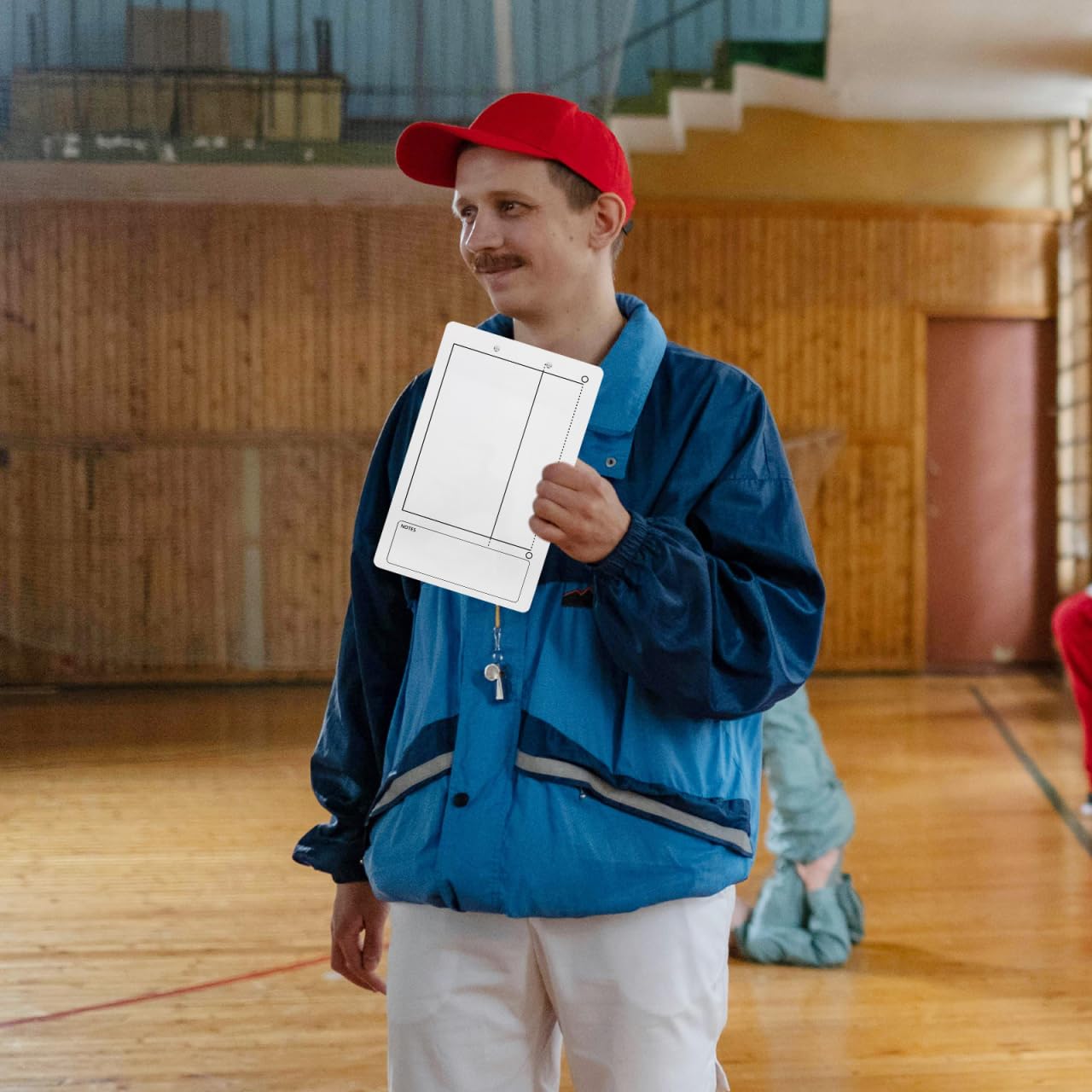 Cabilock Portapapeles Para Entrenadores De Voleibol Doble Cara Pizarra De Borrado En Seco 13.77X8.66In Para Estrategias Y Entrenamiento En Partidos De Vóley