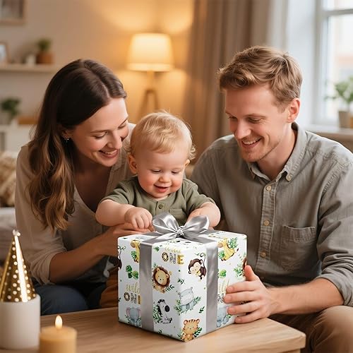 Miniatura 7 de WERNNSAI Papel de regalo de Navidad de dinosaurio, 10 hojas, 20 x 27 pulgadas, plegado plano, papel de regalo de vacaciones y cumpleaños